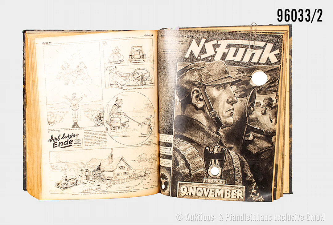 gebundener Jahrgang der Radio- und Fernsehzeitung "N.S. Funk", Jahrgang