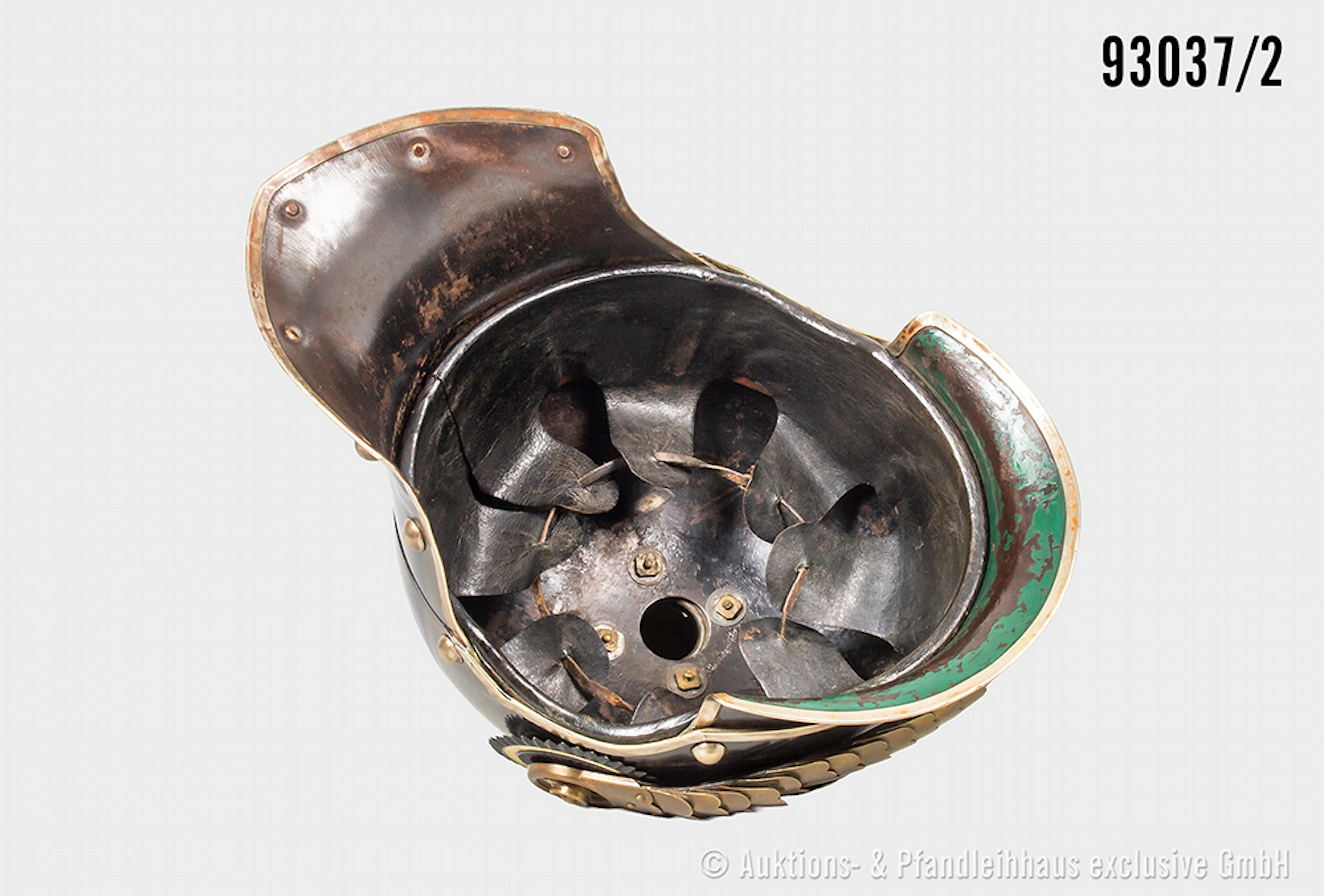 Preußen, Pickelhaube für Mannschaften Jäger zu Pferde, komplett mit