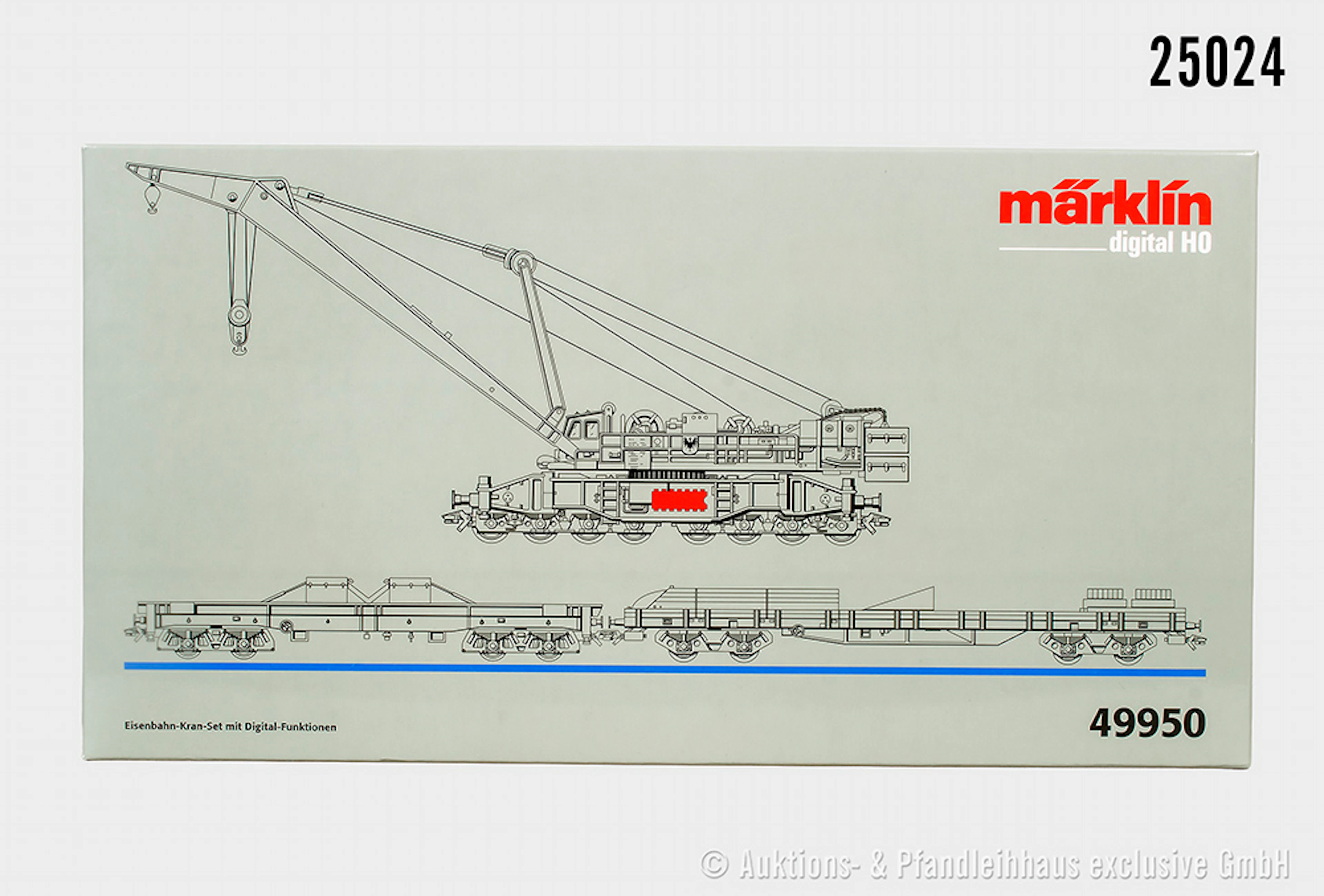 Märklin digital H0: 49950 Kran-Set, DB, Z 0-1, OVP
