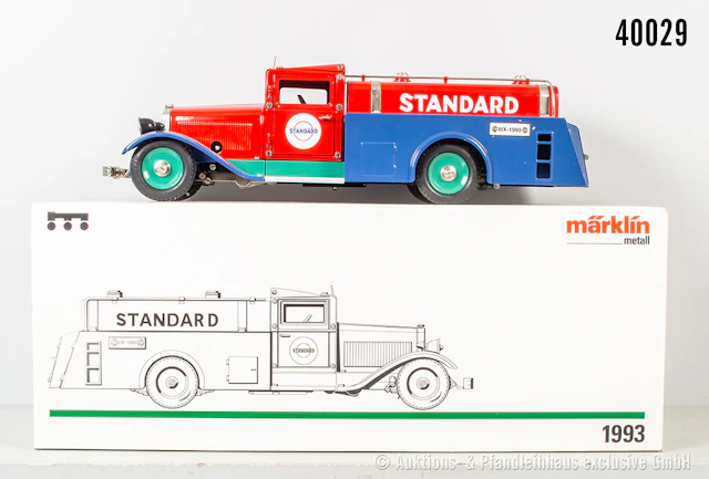 Märklin Tankwagen 1993, Blech, L ca. 43 cm, Uhrwerk intakt, Z 0-1