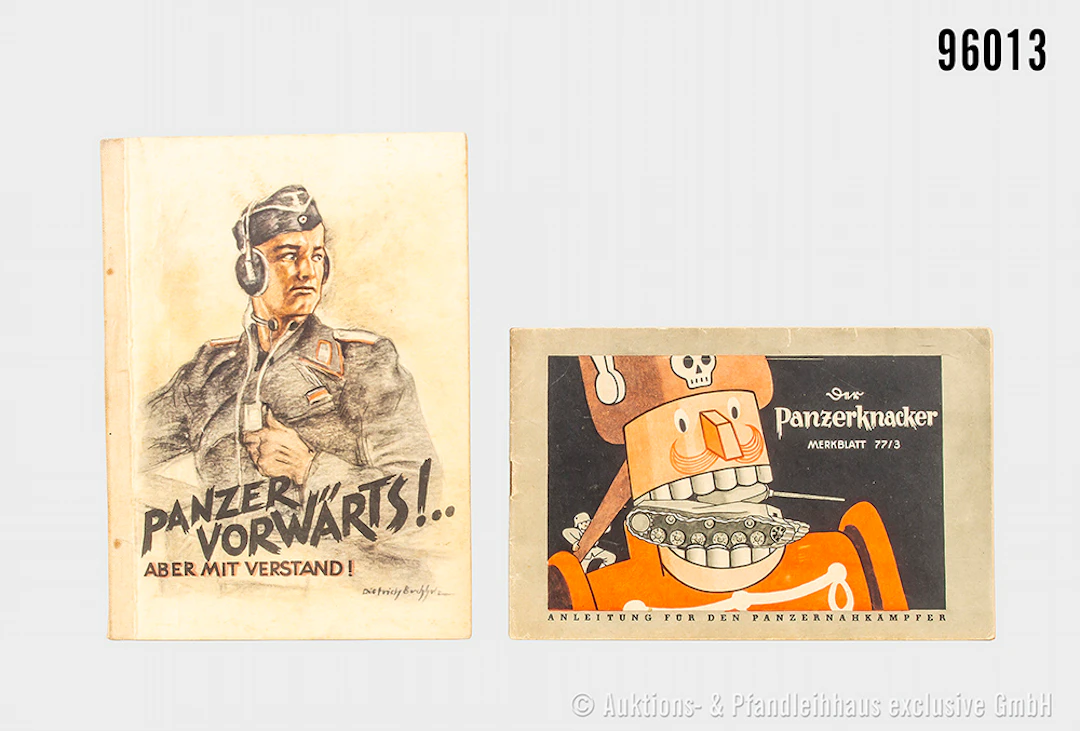 Konv. 2 Broschüren "Der Panzerknacker Merkblatt 77/3" und "Panzer