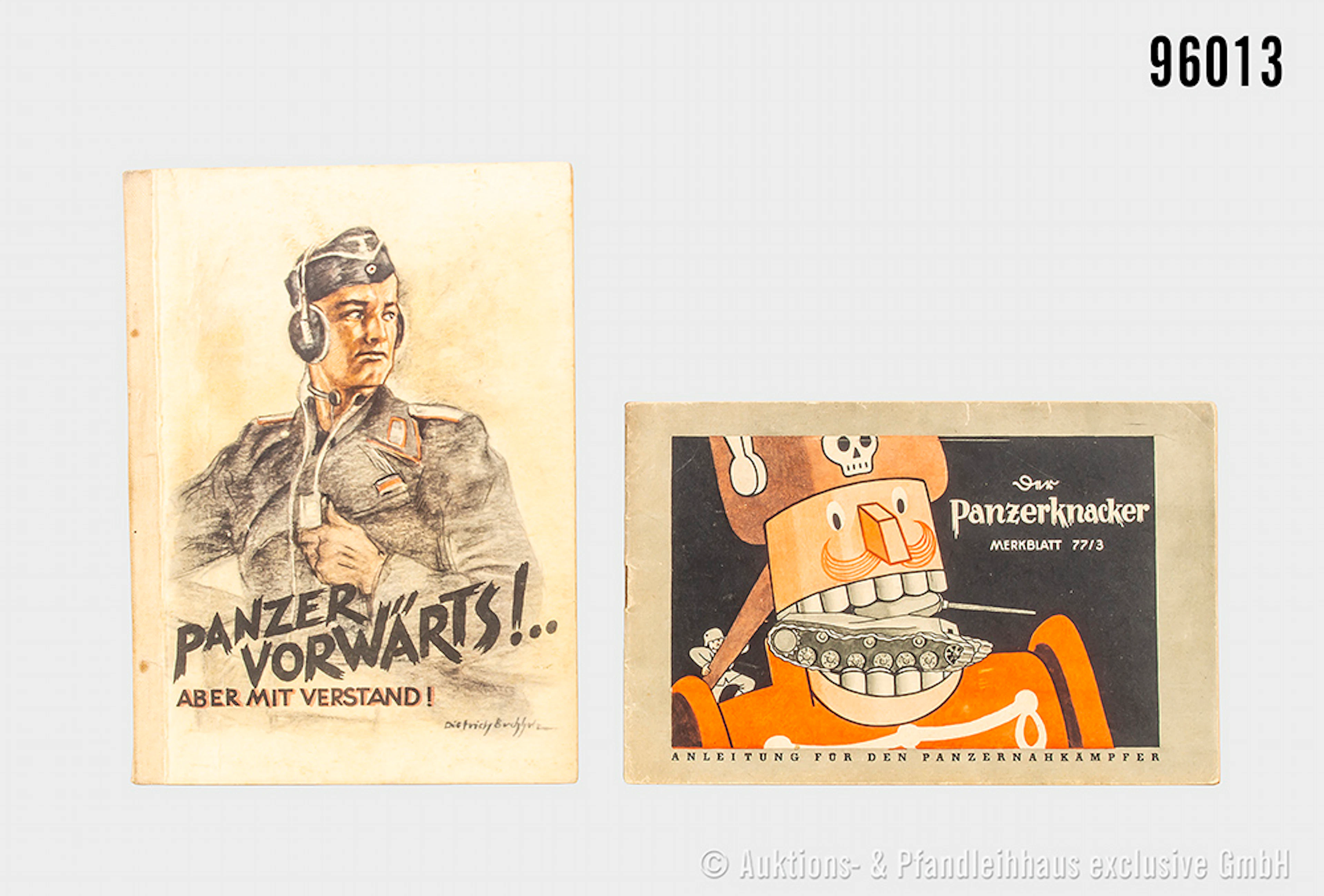 Konv. 2 Broschüren "Der Panzerknacker Merkblatt 77/3" und "Panzer
