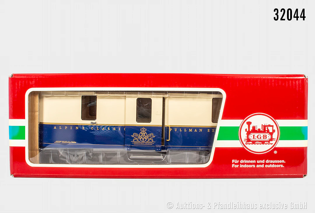 LGB Spur 2m: 30650 Pullman-Gepäckwagen, RhB, Z 1-2, OVP