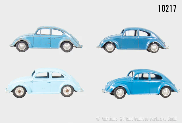 Märklin/ Dinky Toys Modellfahrzeuge, VW Käfer, Metall, L bis 9 cm