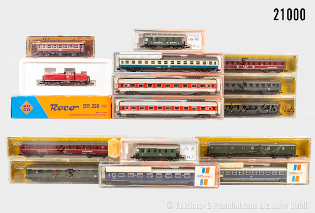 Roco Spur N Personenzug: 23255 Diesellok, DB, BN 290 262-5 & 14 Wagen