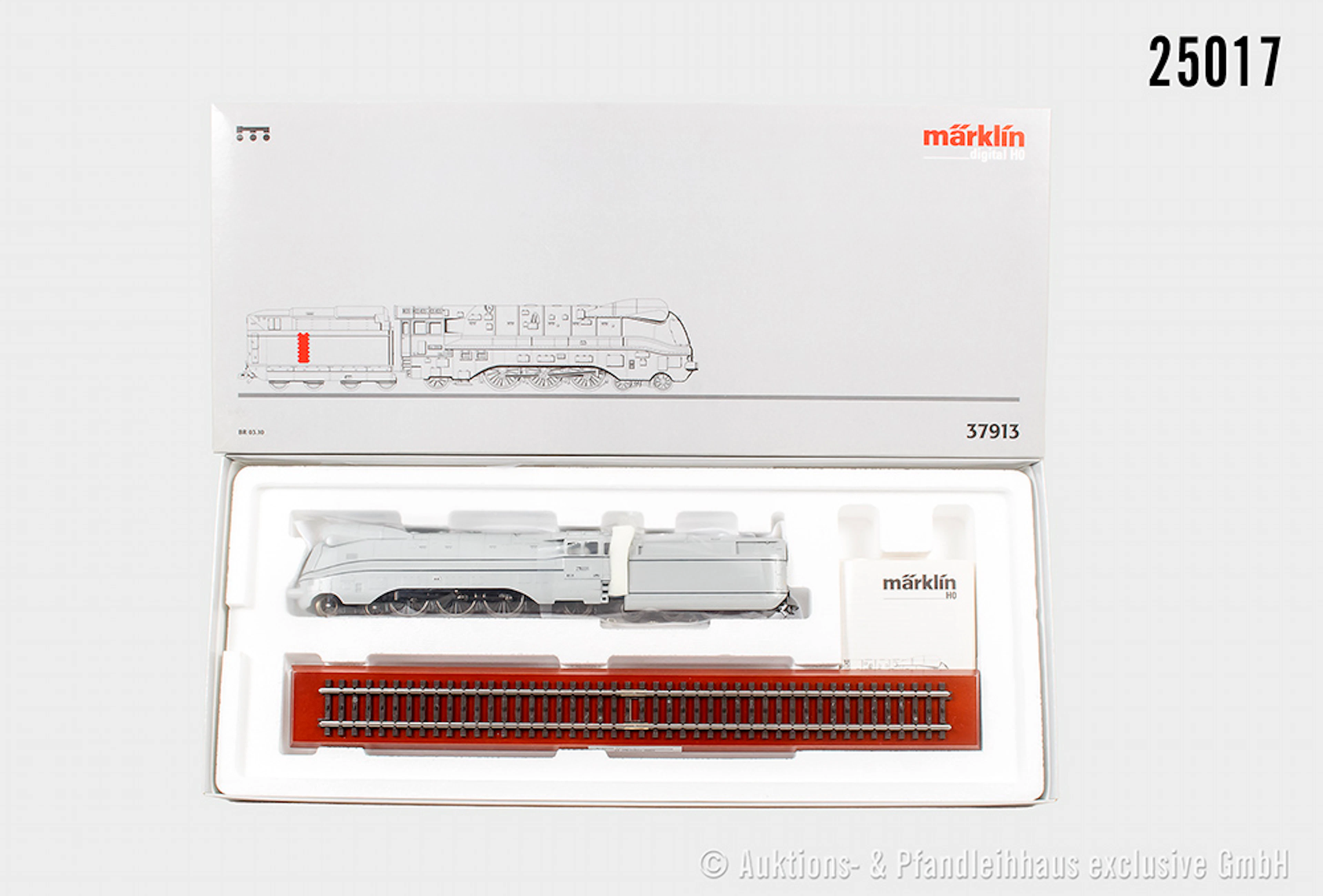 Märklin digital H0: 37913 Stromlinienschlepptenderlok, BN 2002, Fotoanstrich