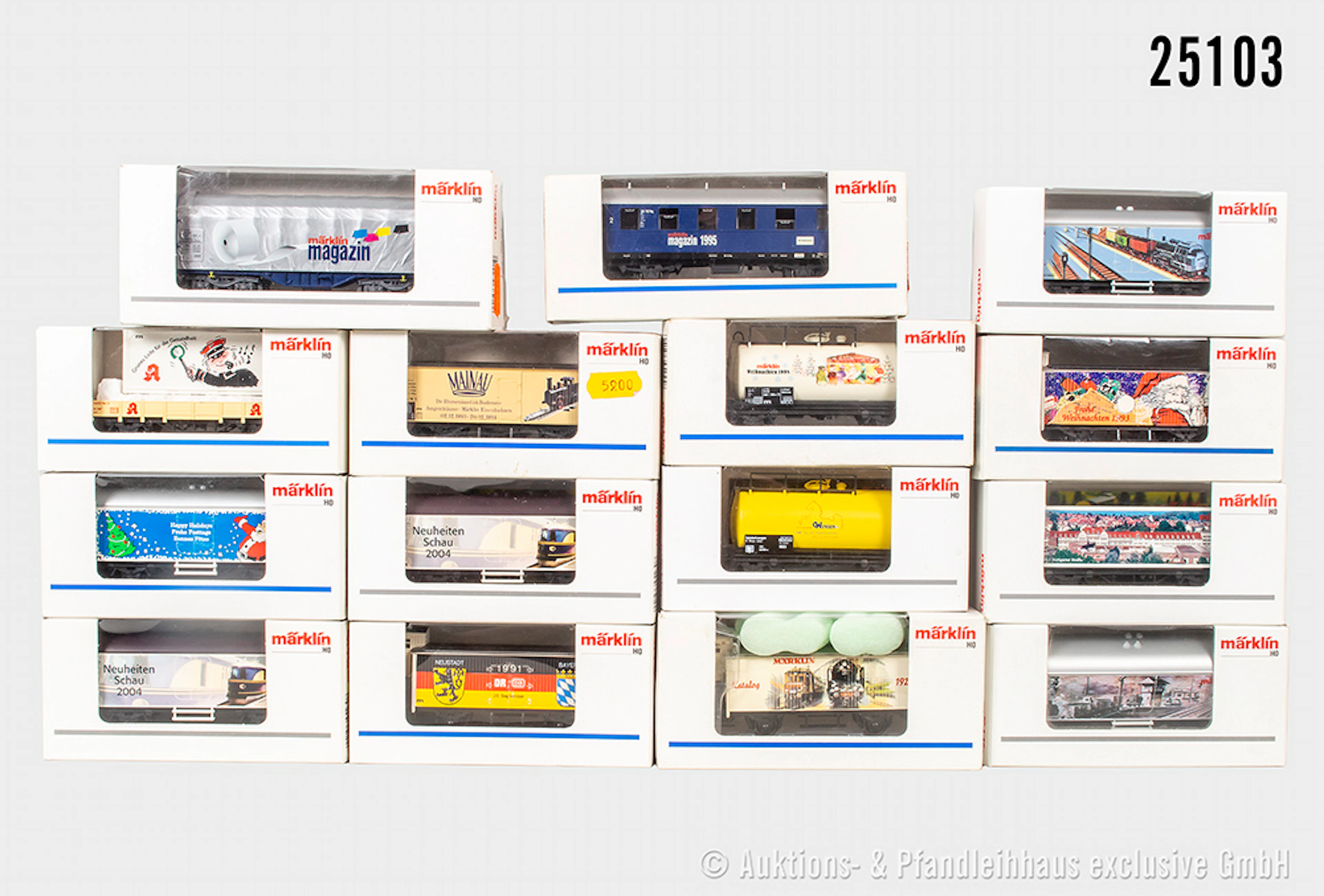 Märklin H0 Güterwagen: 4680.900, 31968, 94230, 47291, 84235, 44220