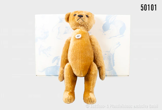 Steiff Replika Teddybär, Mohair, KFS, Nr. 403026, limitierte Auflage