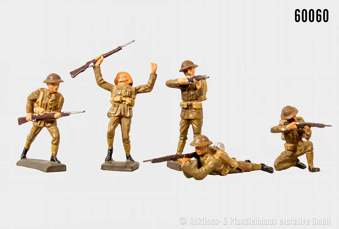 Lineol englische Soldaten, Varianten, Masse, 7 cm, Z 1