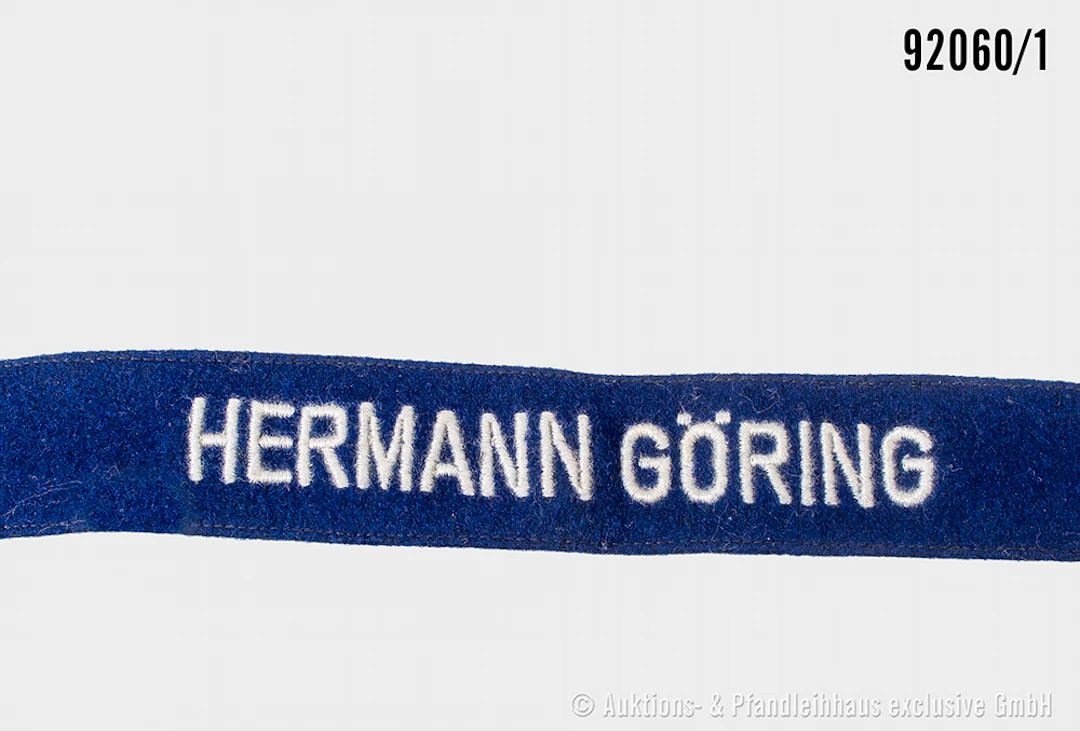Ärmelband für Mannschaften "Hermann Göring", L ca. 45 cm, guter Zustand