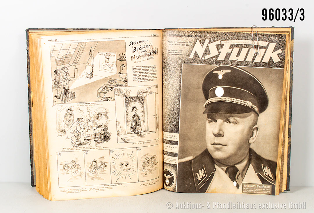 gebundener Jahrgang der Radio- und Fernsehzeitung "N.S. Funk", Jahrgang
