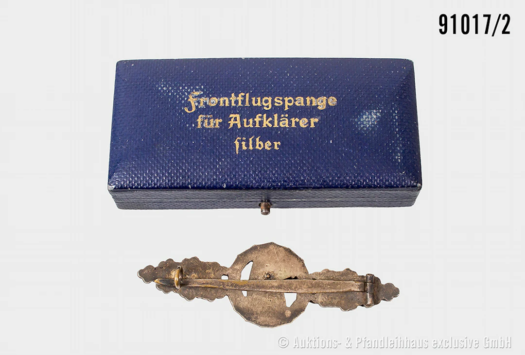 Frontflugspange für Aufklärer in silber, Buntmetall-Ausführung, im