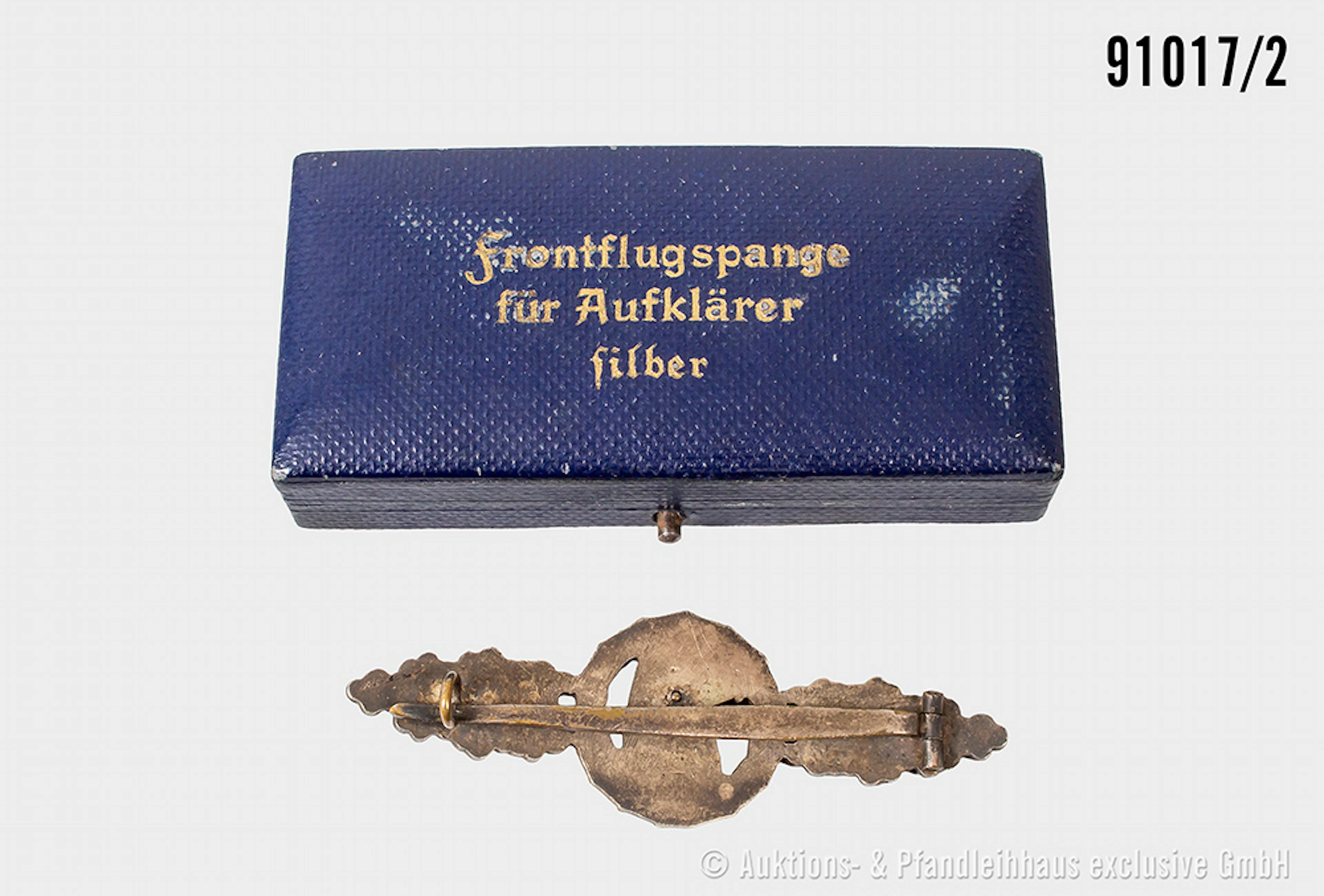 Frontflugspange für Aufklärer in silber, Buntmetall-Ausführung, im