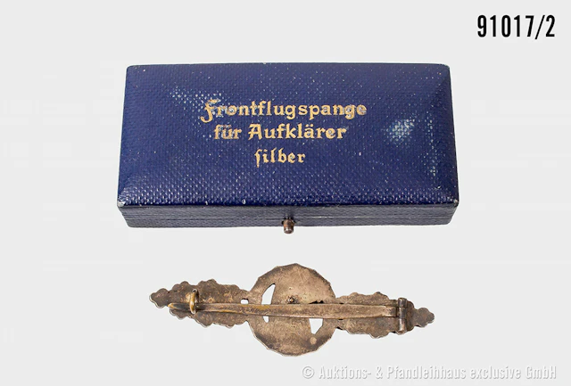 Frontflugspange für Aufklärer in silber, Buntmetall-Ausführung, im