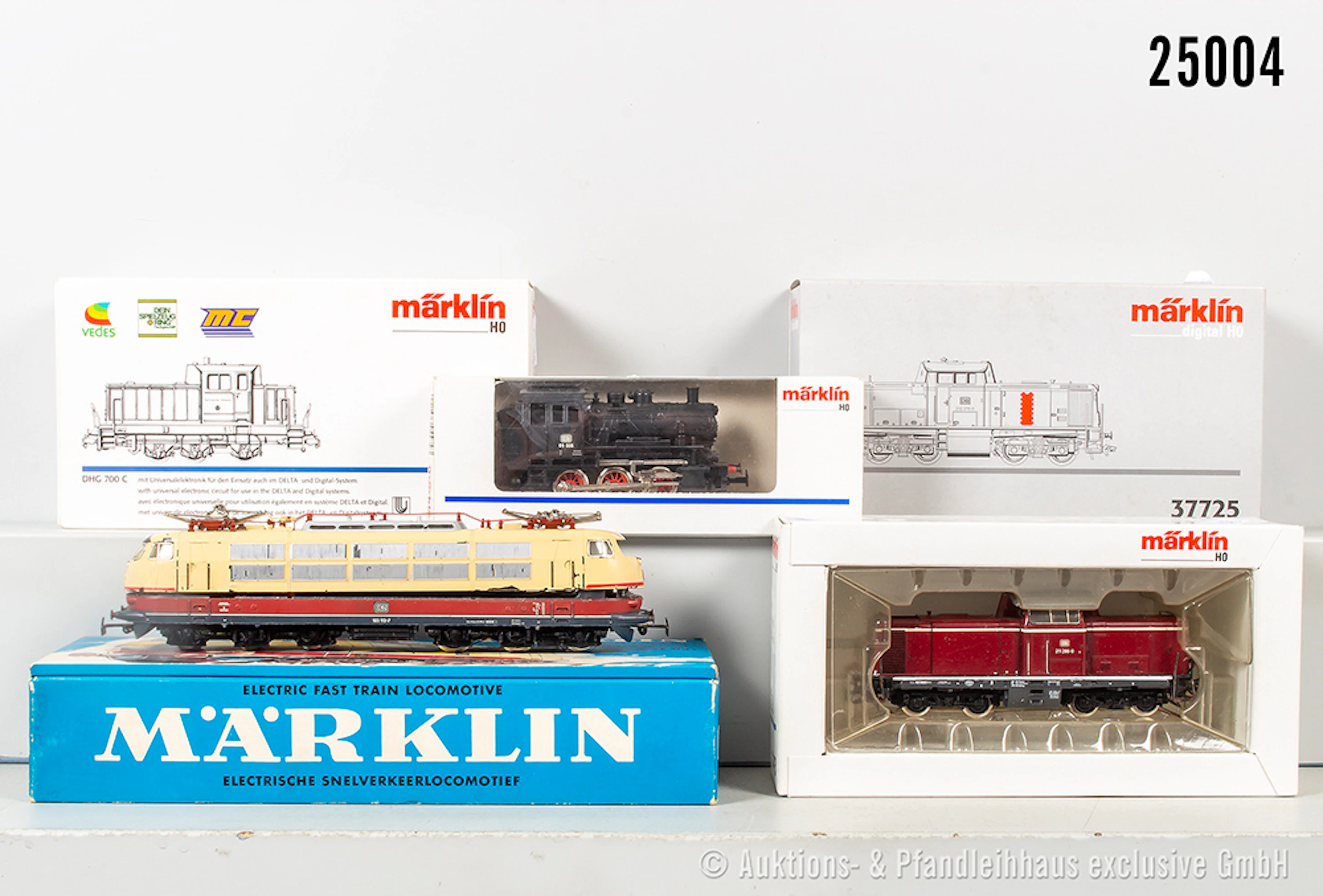 Märklin H0: 3x Diesellok digital: 37725, DB, BN 212 276-0 & 33786