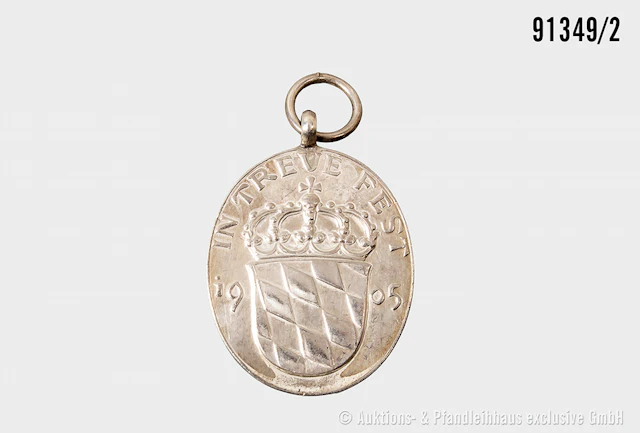 Bayern Prinzregent Luitpold-Medaille in Silber, guter Zustand mit Altersspuren