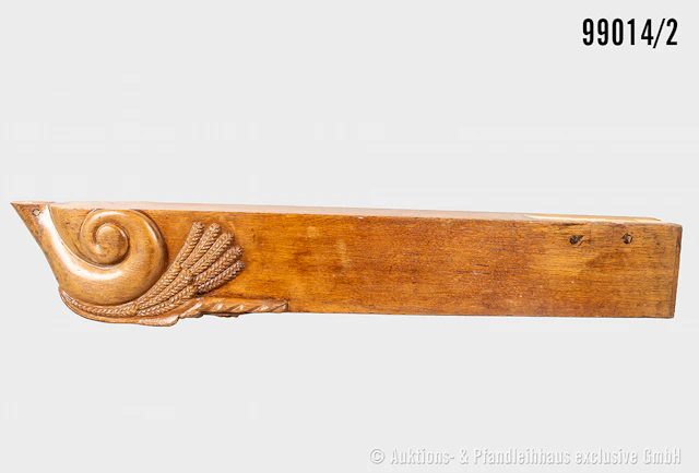 Treppenpfosten 3. Reich, geschnitzte Eiche, mit Adler, HK-Symbol vom