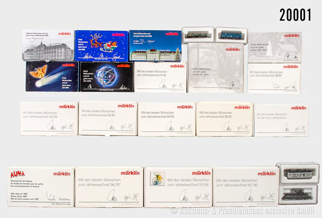 Märklin Spur Z: Jahreswagen 1989-1999, Weihnachtswagen 2003-2009