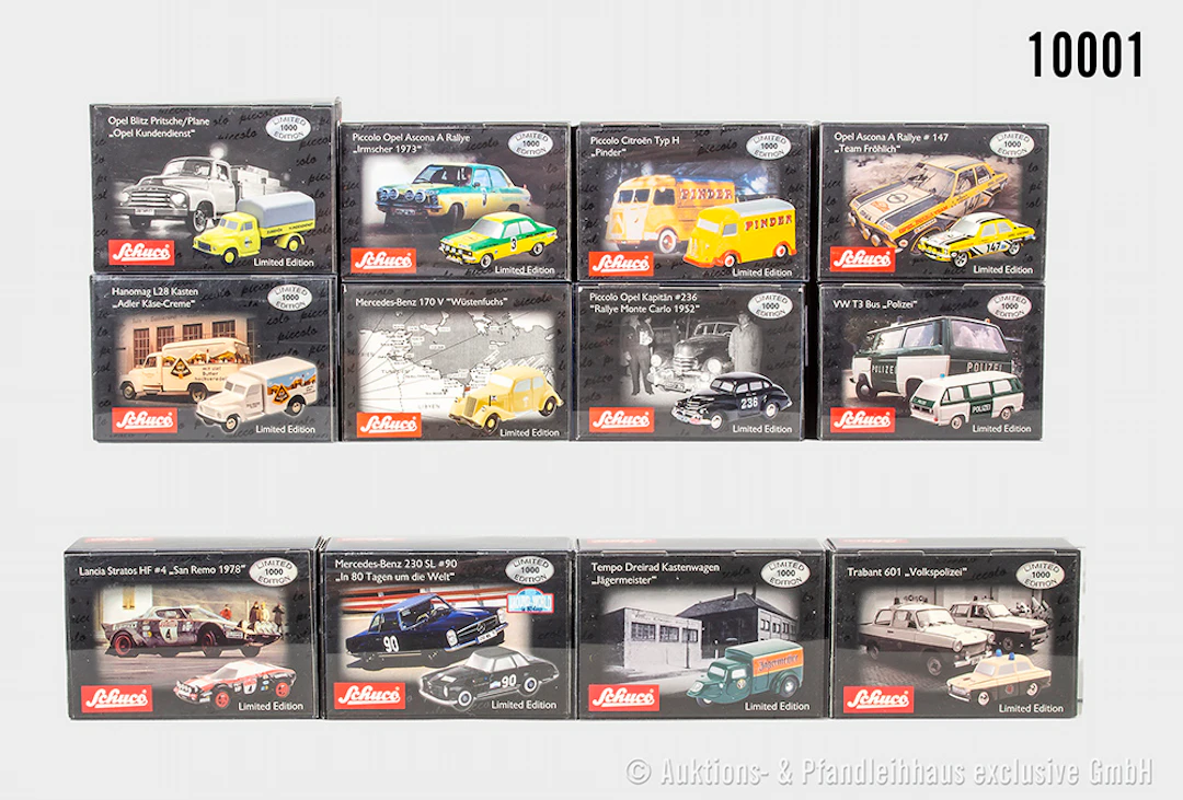 Schuco Piccolo Modellautos, limited Edition 1000, Metall, 1:90, Z 0, OVP