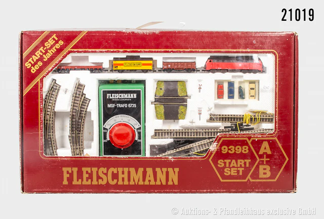 Fleischmann Spur N: 9398 Start-Set: Diesellok, DB, BN 218 350-7, 3