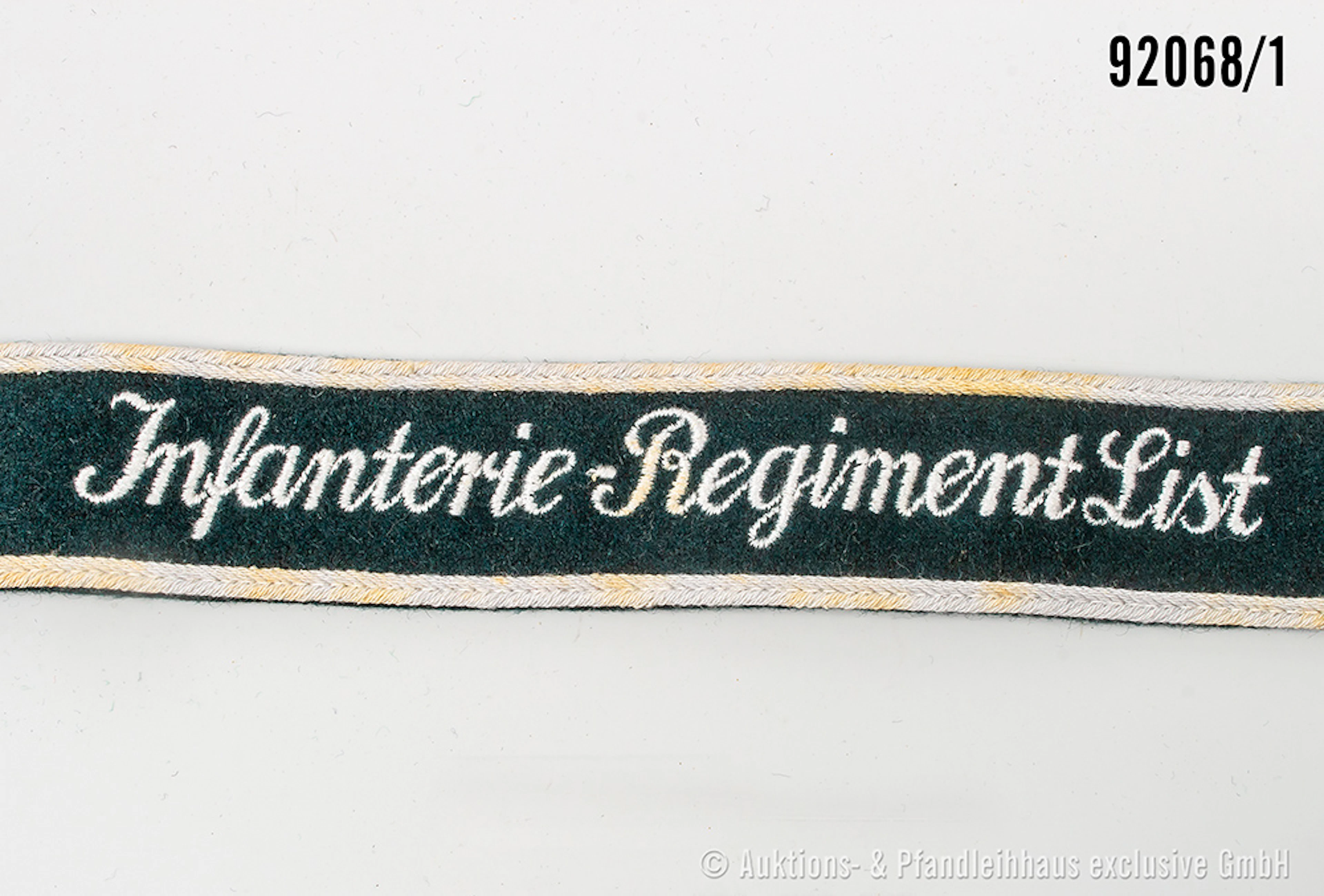 Ärmelband für Mannschaften "Infanterie-Regiment List", L ca. 45 cm