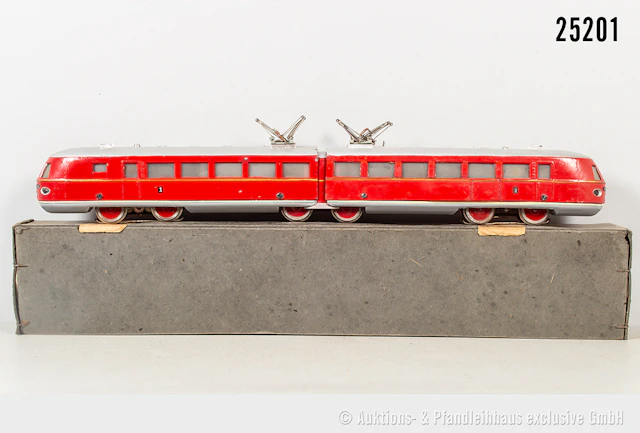 Märklin H0: TW 800 NR, 2tlg. E-Triebzug, rot, Räder bruchig, Z 3