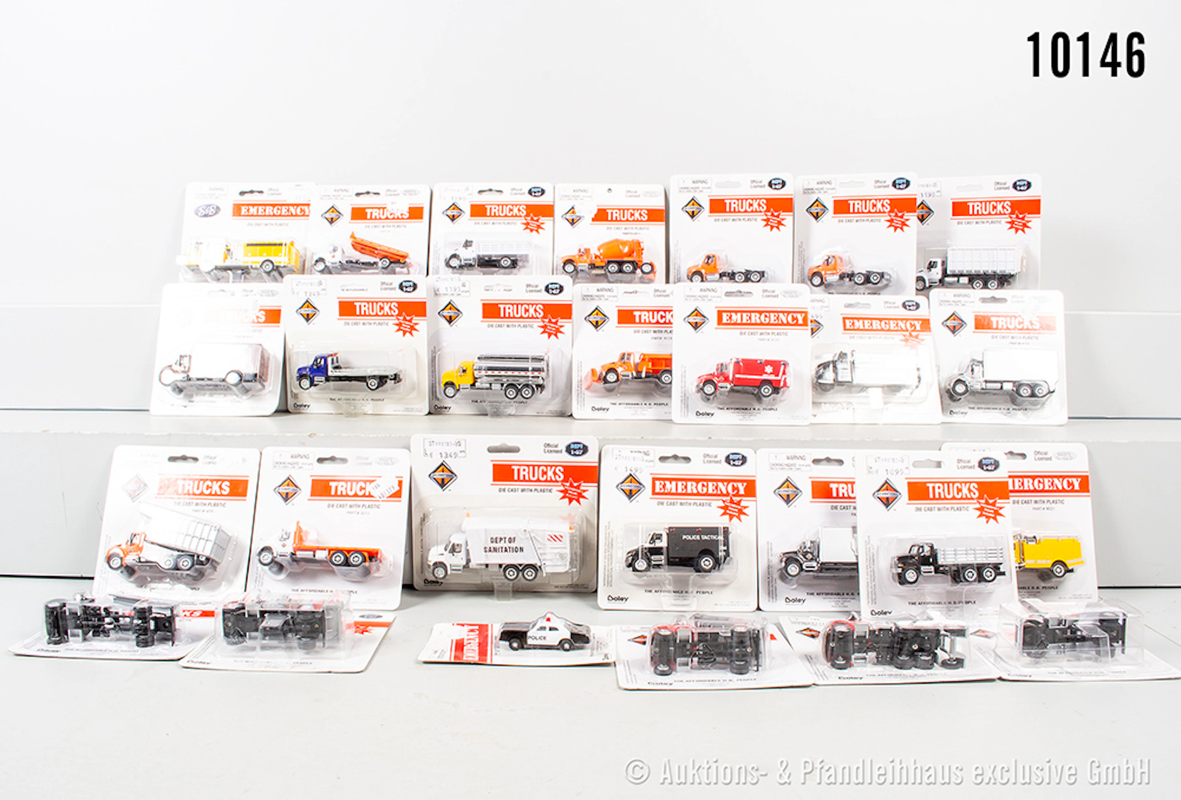 Boley International, überwiegend "Emergency" und Trucks", Metall