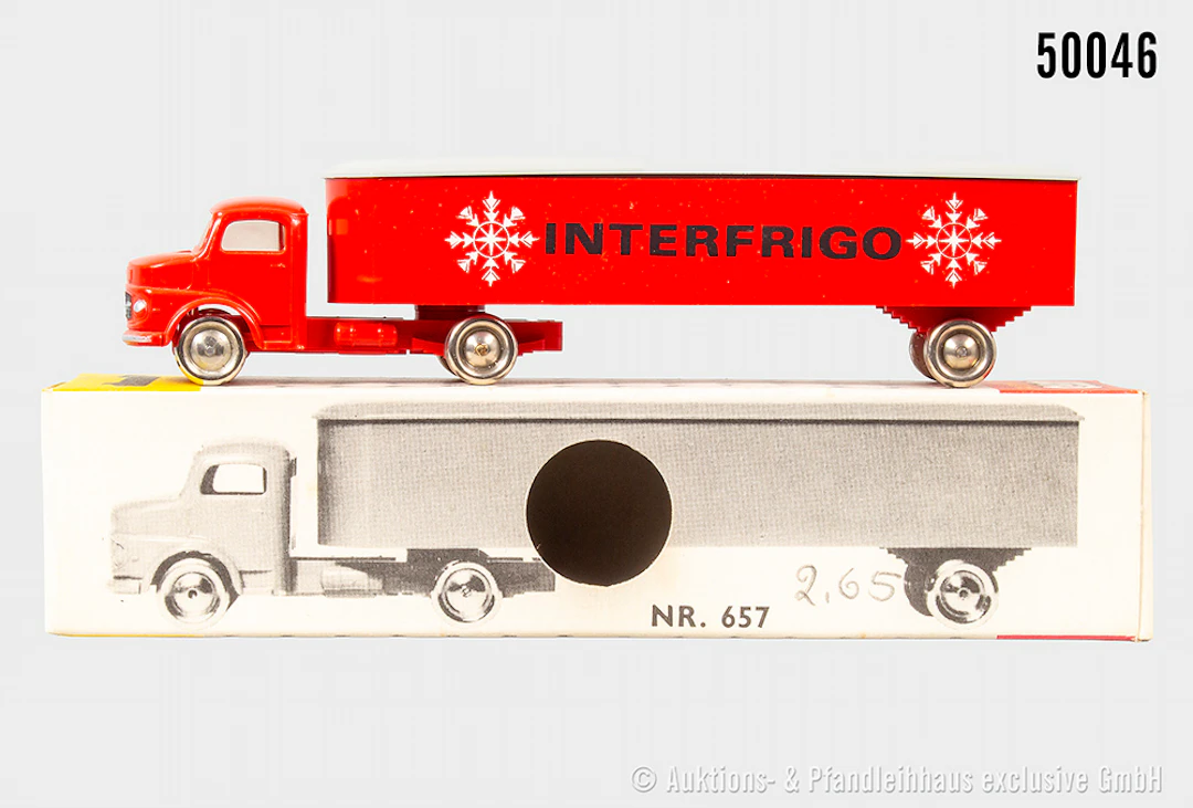 Lego System H0 Modellfahrzeug 657 Mercedes Interfrigo Kühlzug, Kunststoff