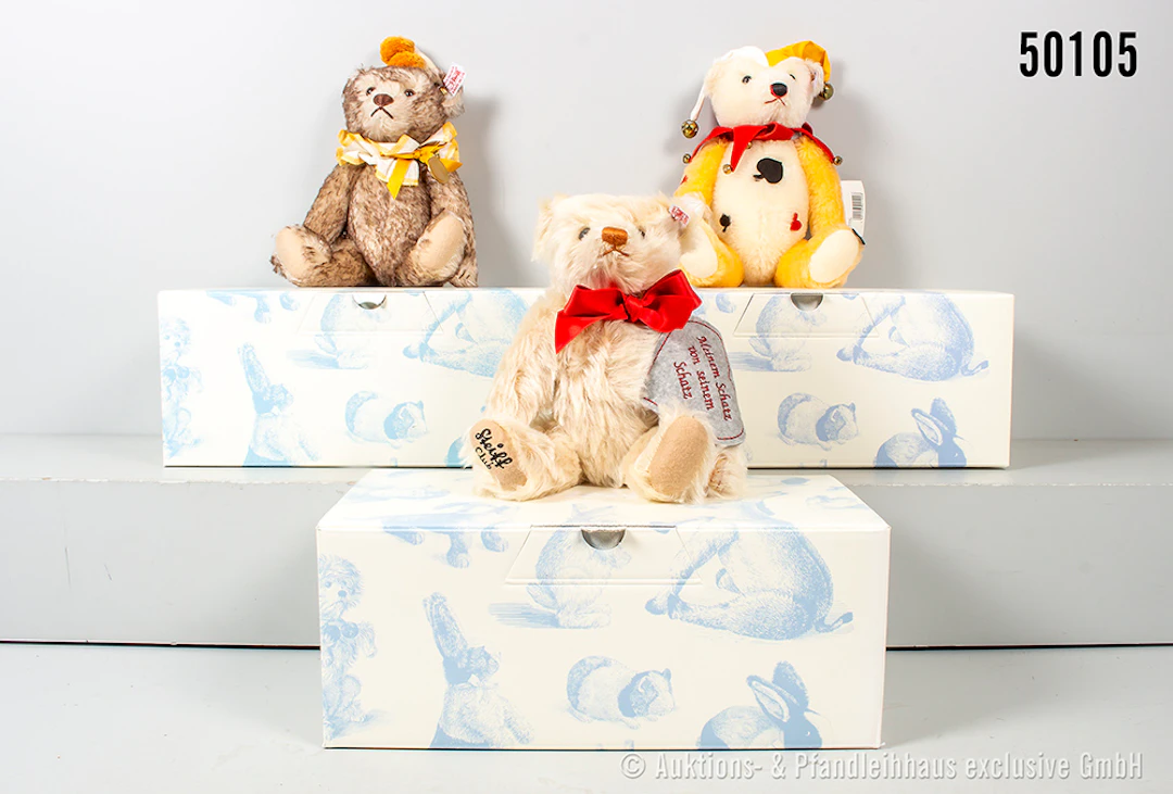 Steiff Replika Bären, Mohair, KF, Treue-Teddybär Nr. 421327, limitiert