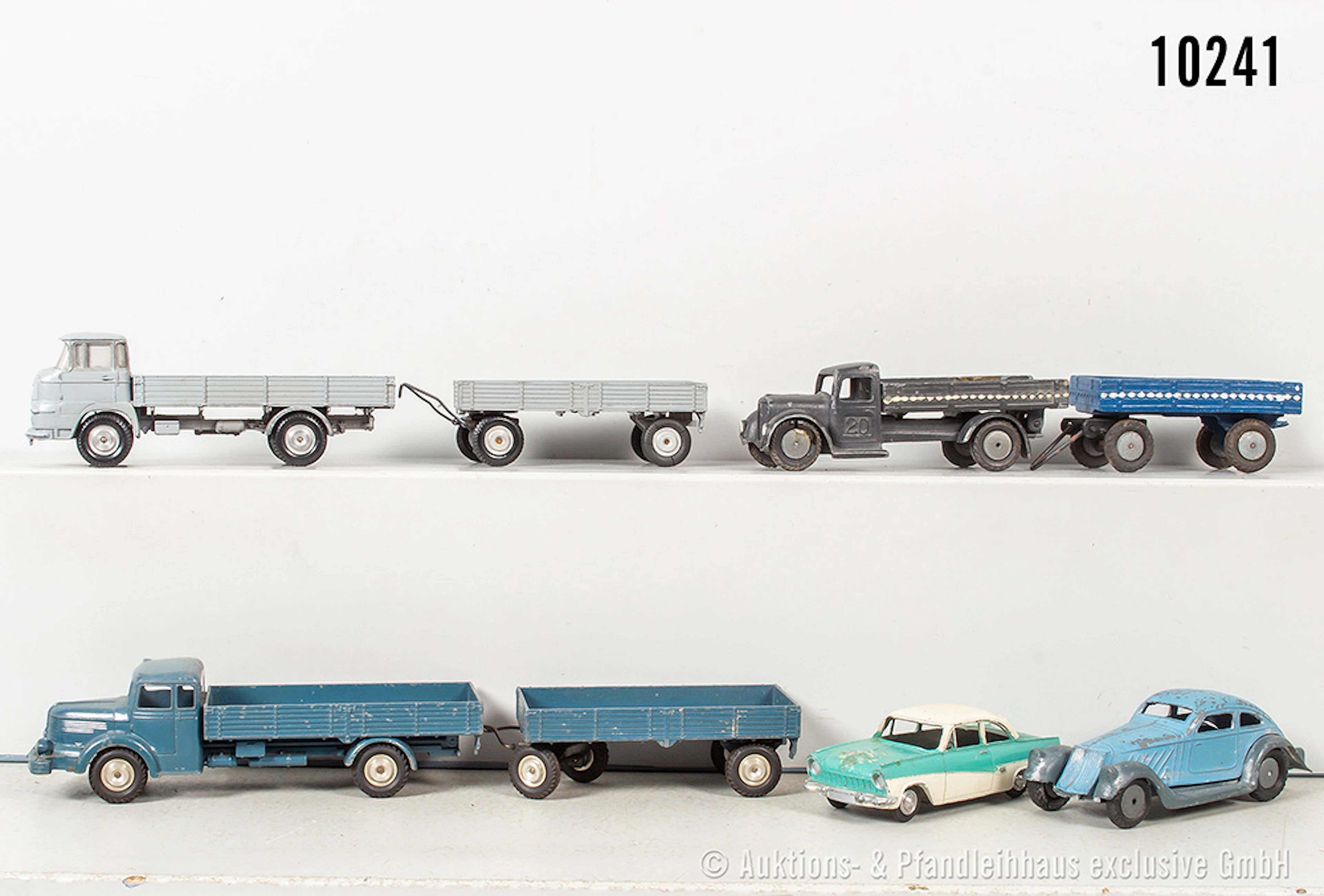 Märklin Modellfahrzeuge, dabei 5521/20 und 5521/21 Lastwagen mit Anhänger