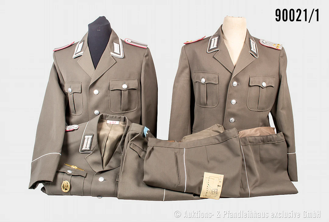 Konv. 17 Uniformen NVA (Hosen und Jacken), davon 5x Panzertruppe