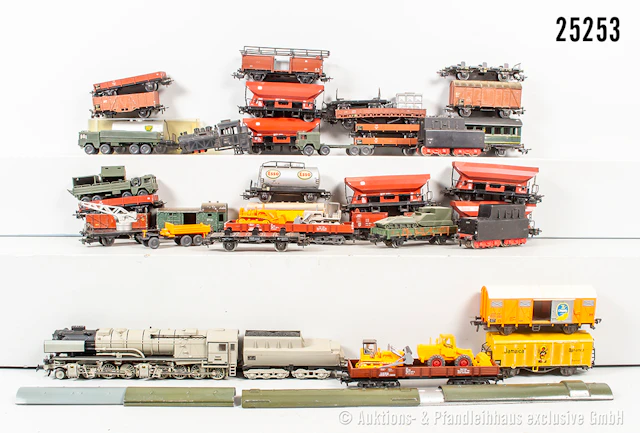 Märklin H0 Güterzug: Dampflok, DRG, BN 53001 & ca. 23 Güterwagen und