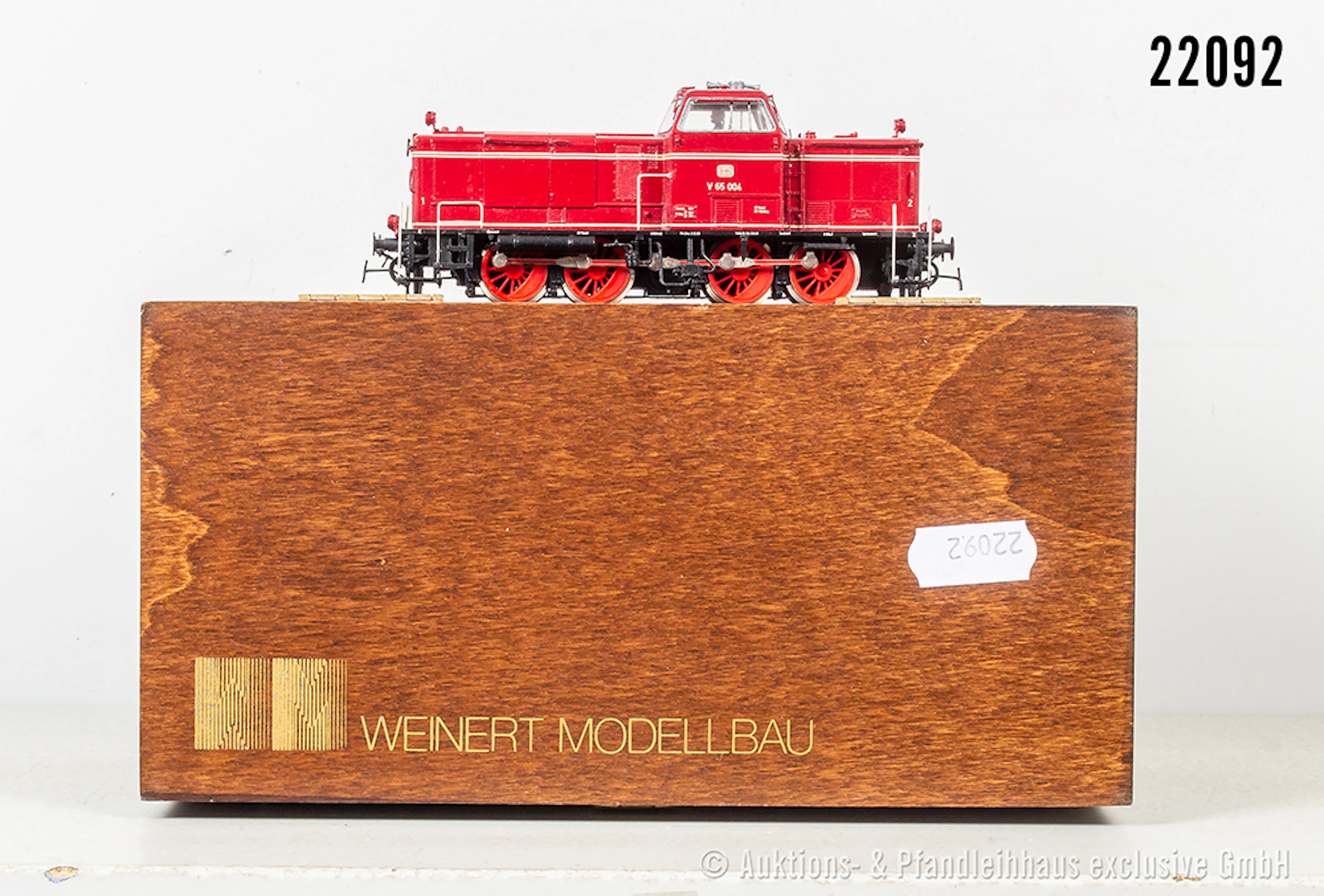 Weinert H0: 4006 motorisierte Diesellok, DB, BN V 65 004, Z 1-2, in