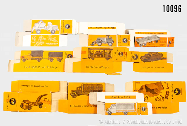 Konv. Siku Plastik Originalkartons (gefaltet), dabei V 178, V 69
