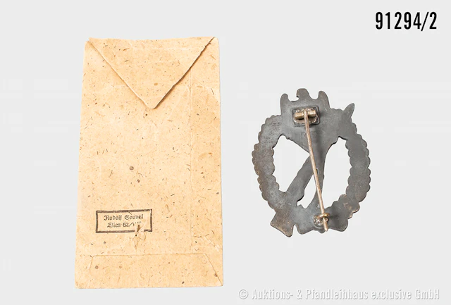 Infanterie-Sturmabzeichen in Silber, Zinkausf., Hersteller "R.S."