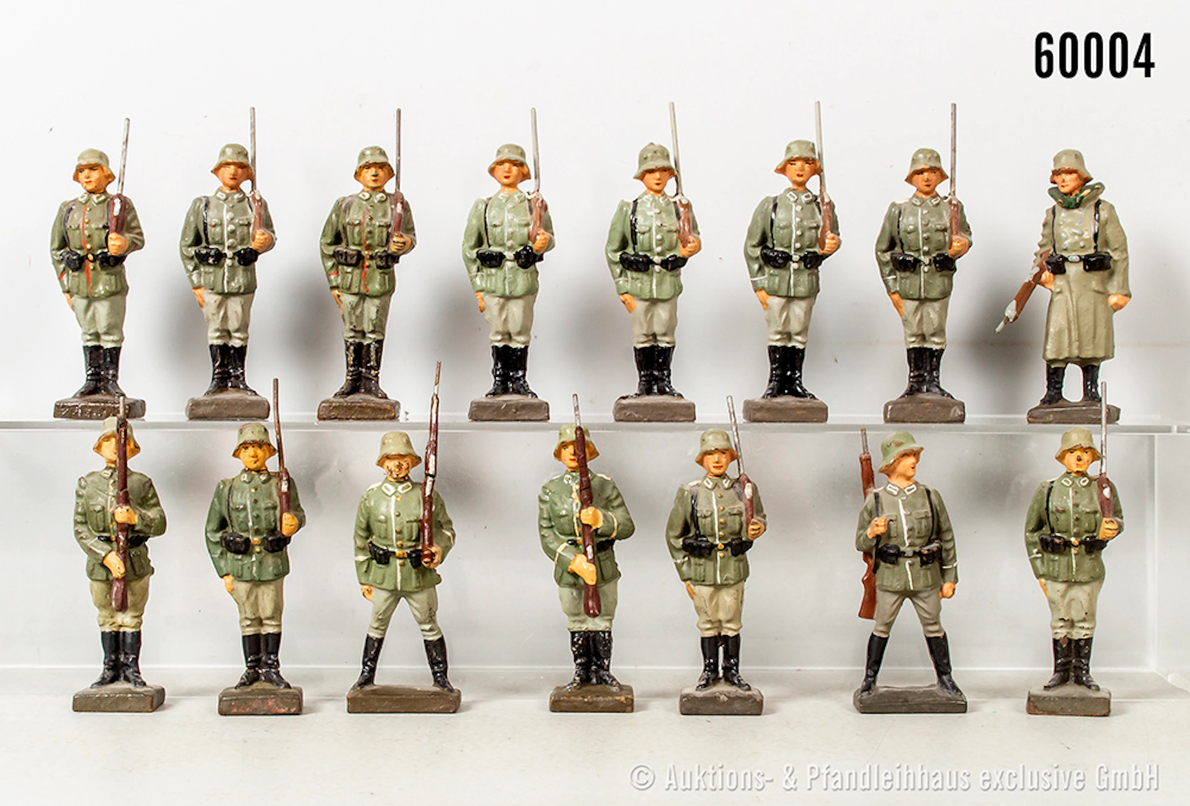 Lineol Figuren, meist stillgestanden, teils Varianten, Masse, 7 cm, meist Z 1-2