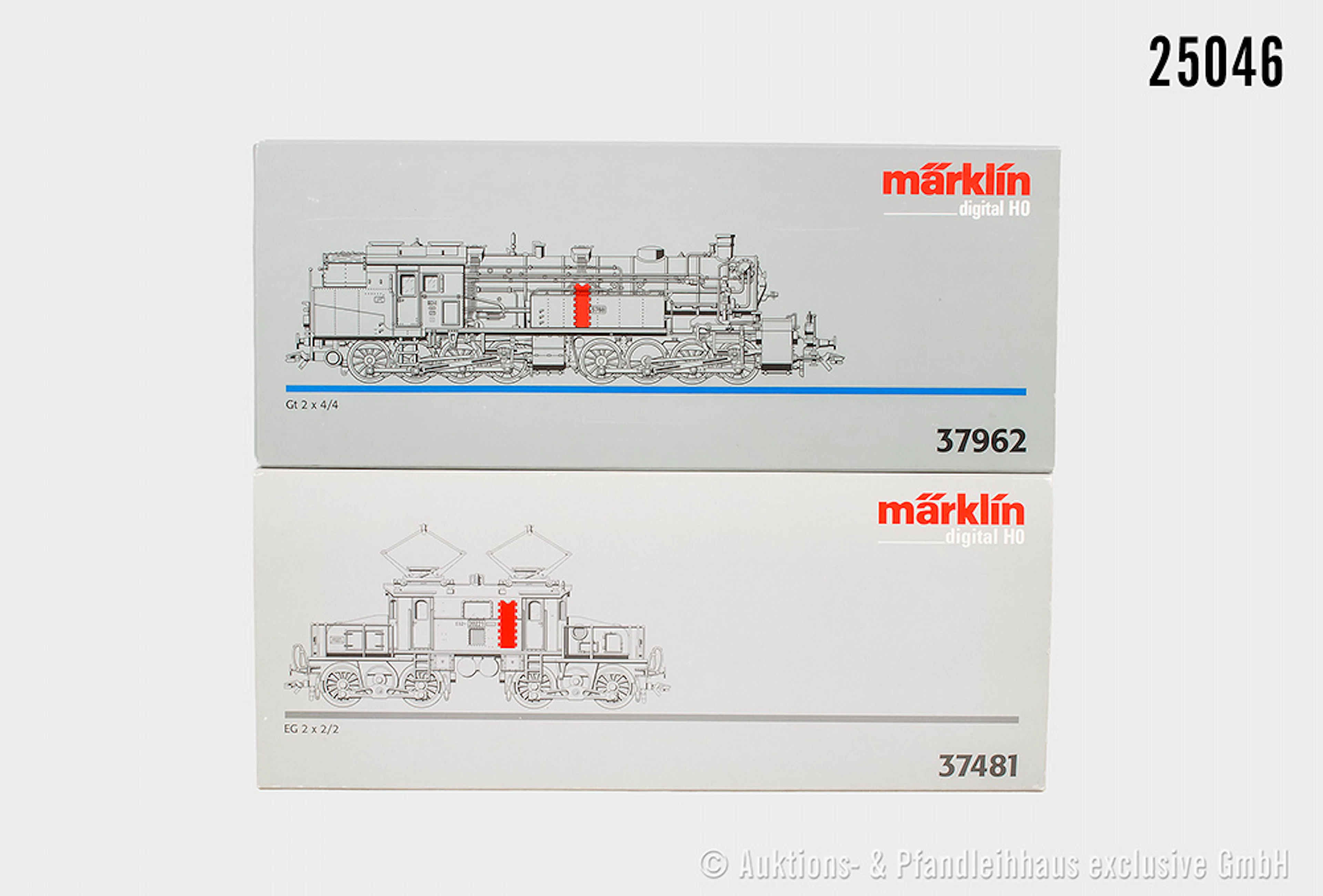2x Märklin digital H0, K.Bay.Sts.B.: 37962 Dampflok, Gt 2x4/4, BN