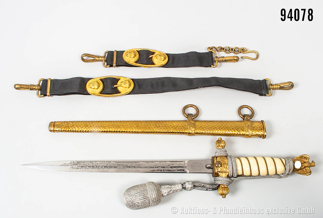 Offiziersdolch der Kriegsmarine, Hersteller "F. W. Höller Solingen"