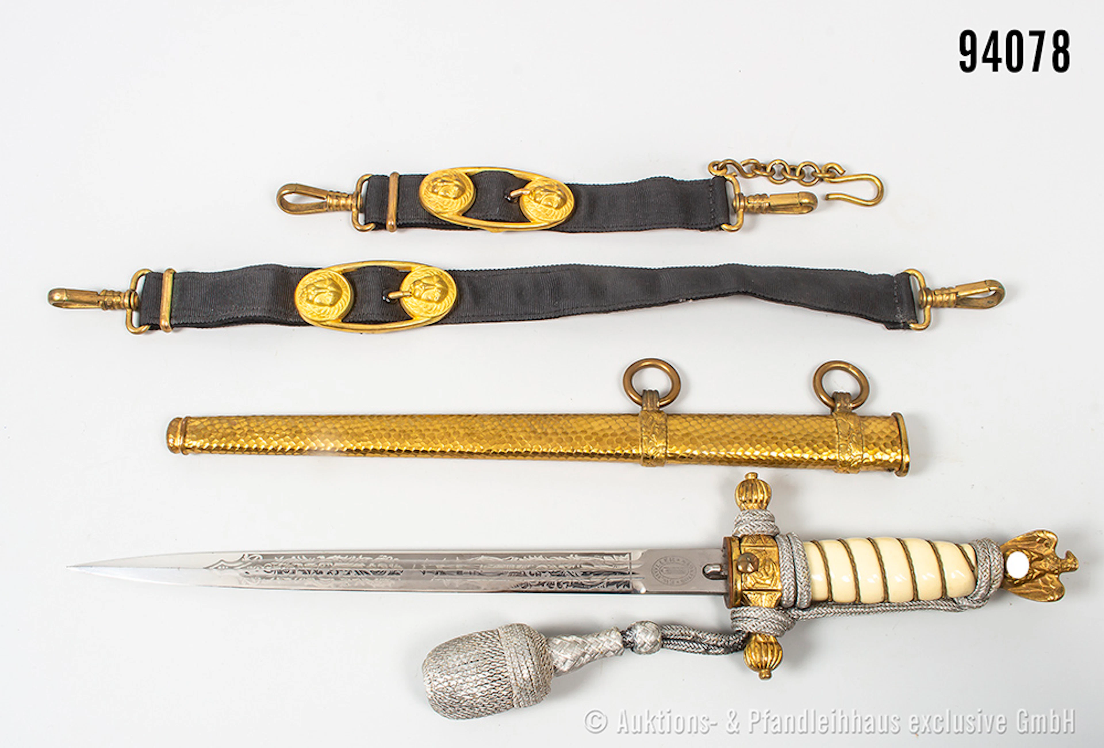 Offiziersdolch der Kriegsmarine, Hersteller "F. W. Höller Solingen"