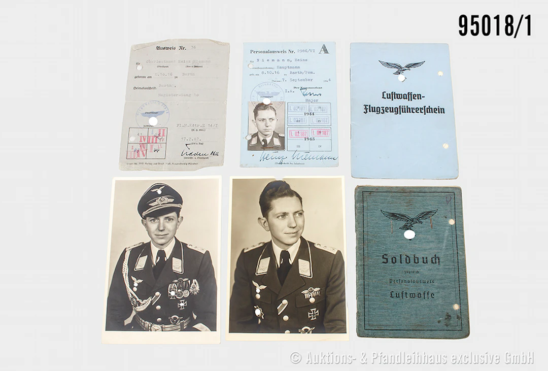 Dokumentennachlass des Trägers DKiG und Inhaber des Ehrenpokal, Hauptmann