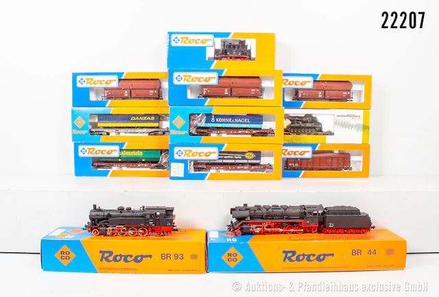 Roco H0: 3x Dampfloks, DB: 43255, BN 98 307 & 43261, BN 44 1651 &