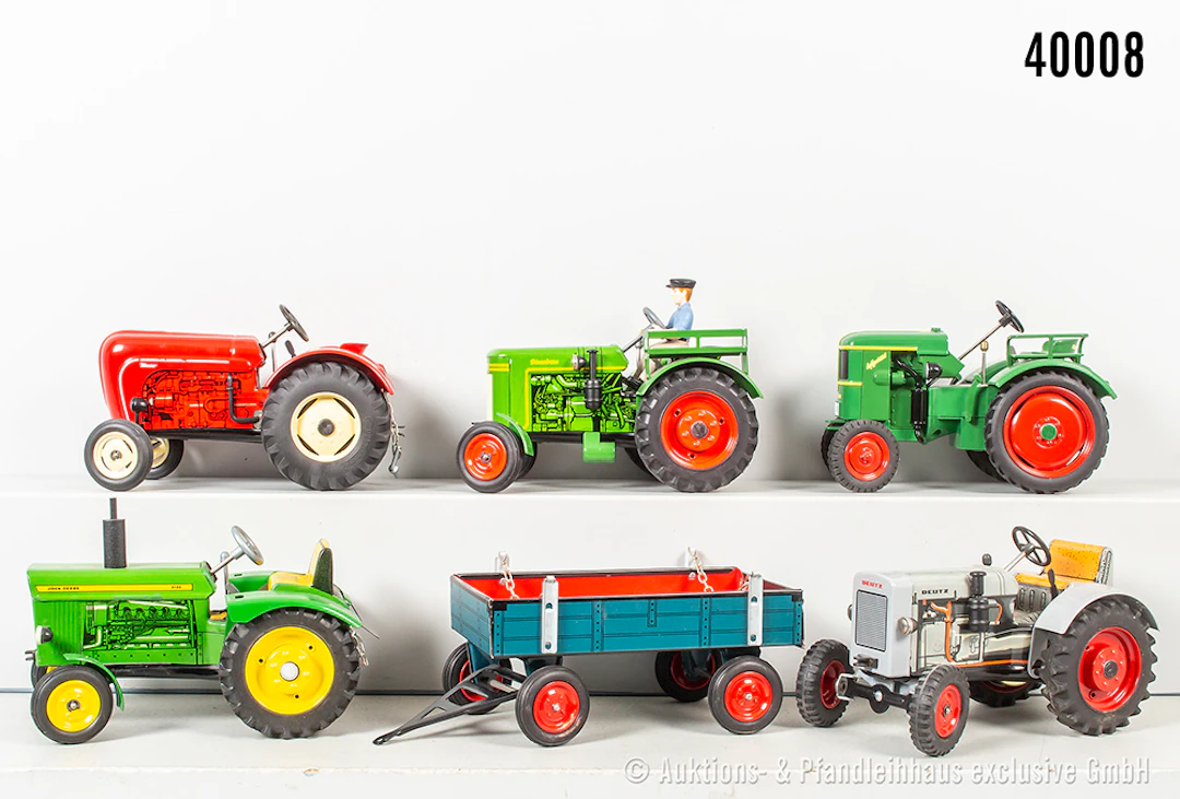 Konv. Traktoren und Anhänger, dabei Dieselross, Deutz GO KI51, John
