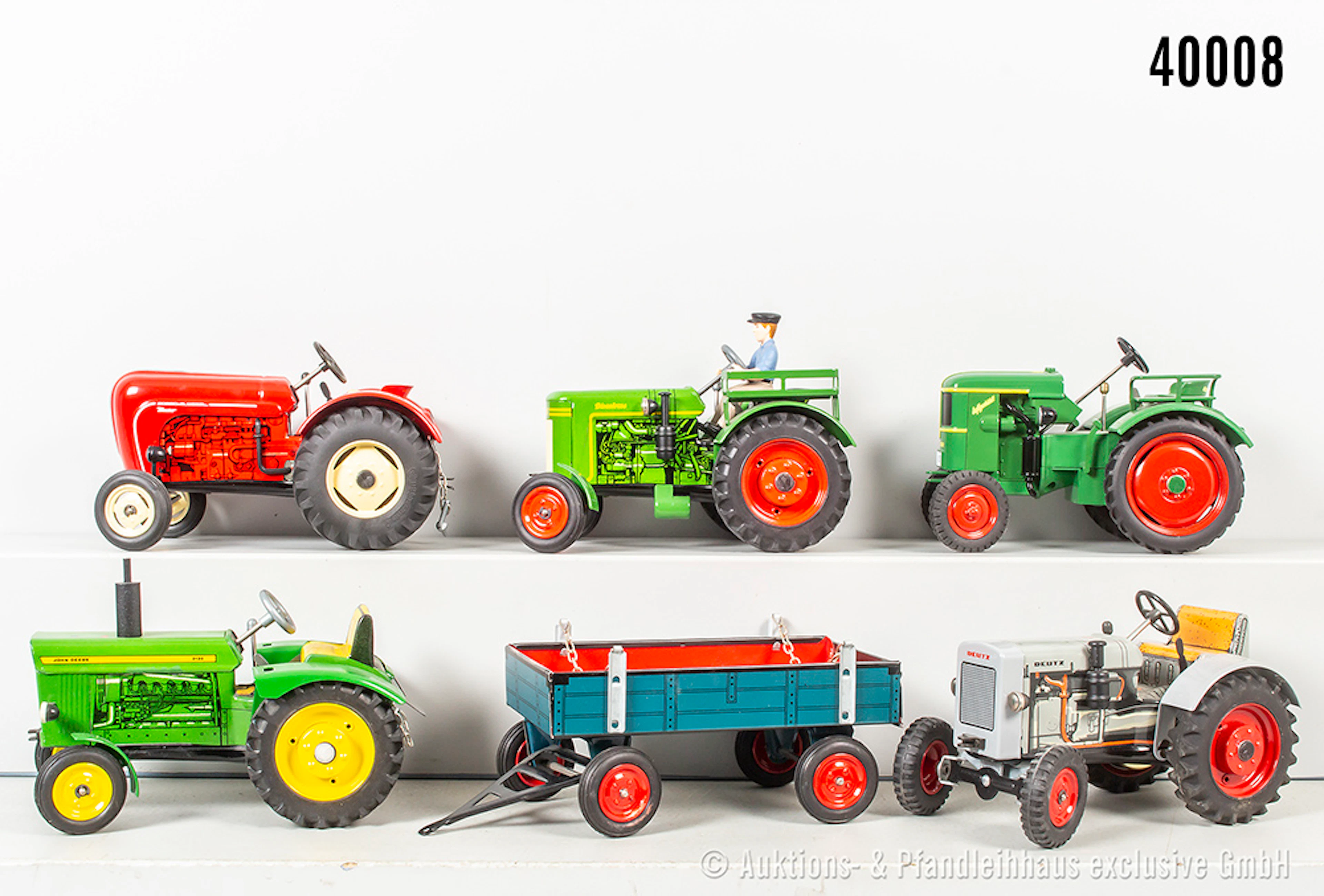 Konv. Traktoren und Anhänger, dabei Dieselross, Deutz GO KI51, John