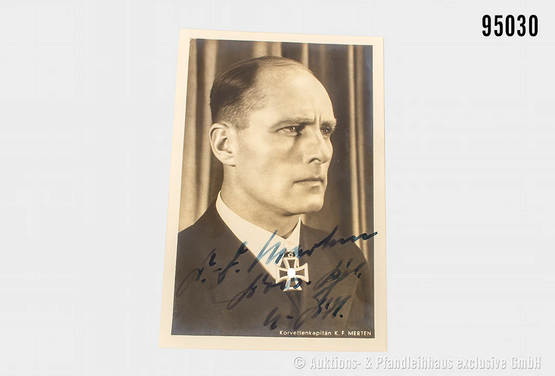 Hoffman Ritterkreuzträger Postkarte Eichenlaubträger Kapitän zur See