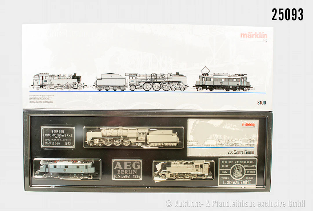 Märklin H0: 3100 Lok-Set "750 Jahre Berlin": Dampflok, DRG, BN 03