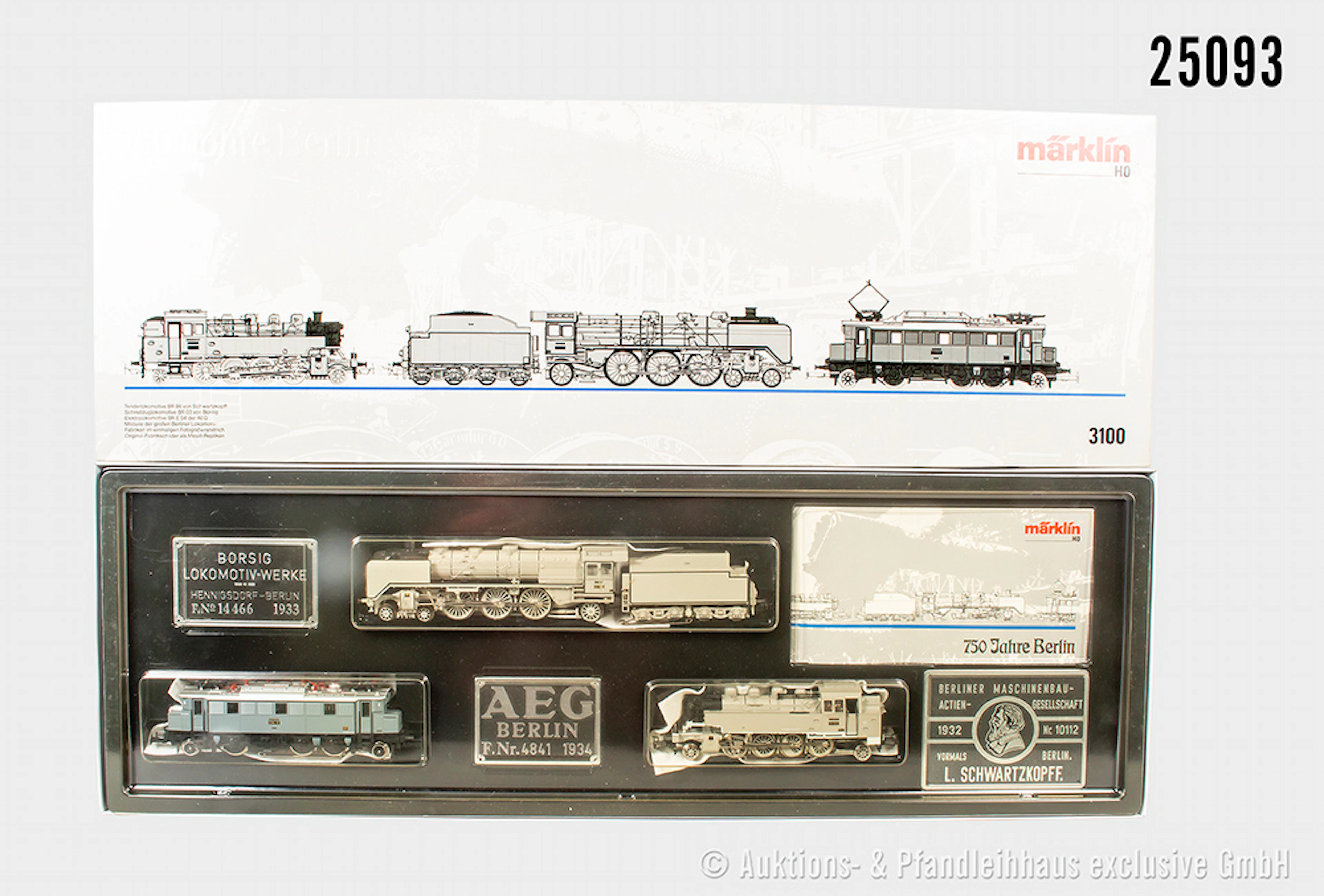 Märklin H0: 3100 Lok-Set "750 Jahre Berlin": Dampflok, DRG, BN 03