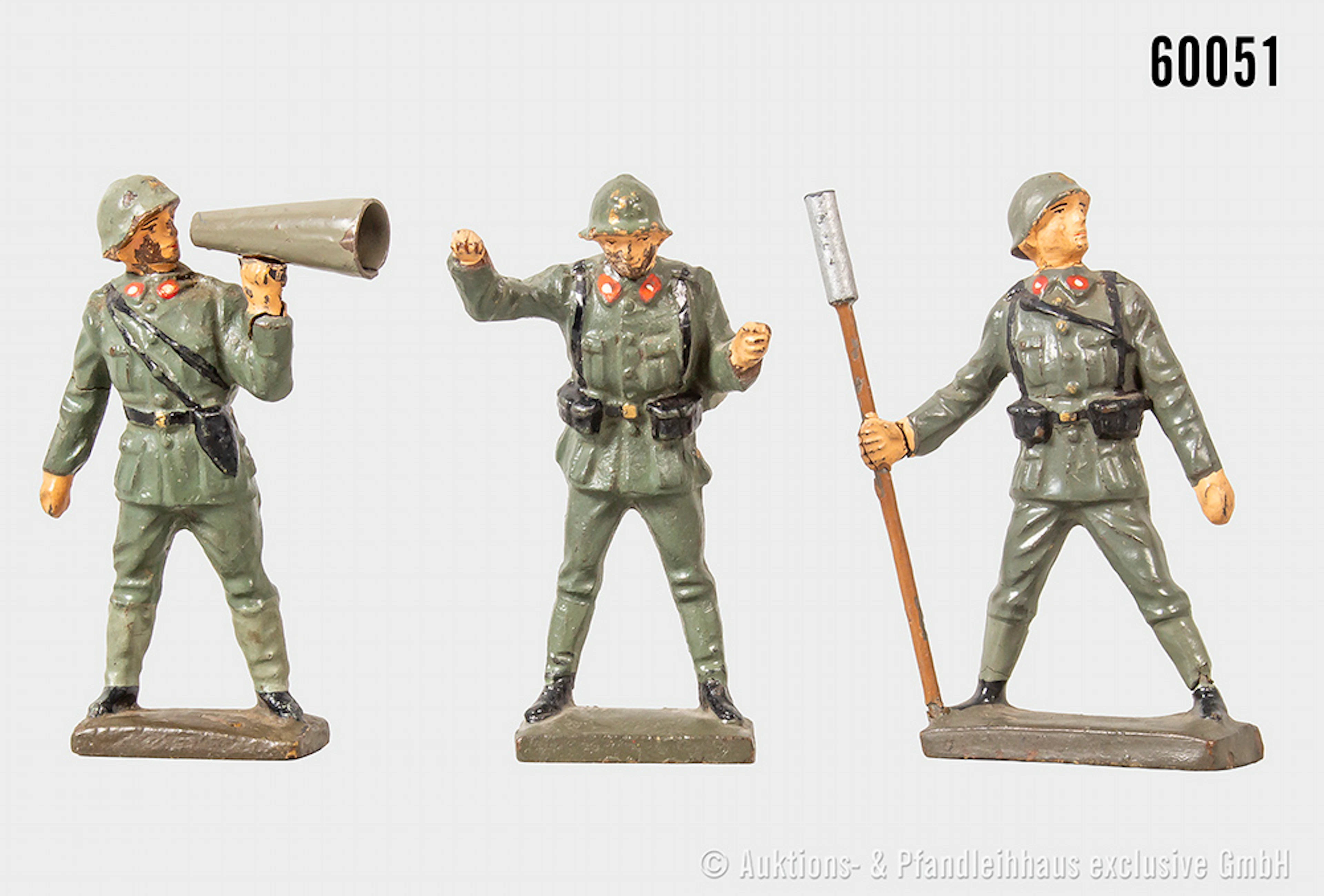 Lineol italienische Figuren, Masse, 7 cm, Z 1