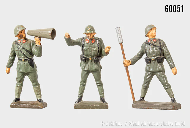 Lineol italienische Figuren, Masse, 7 cm, Z 1