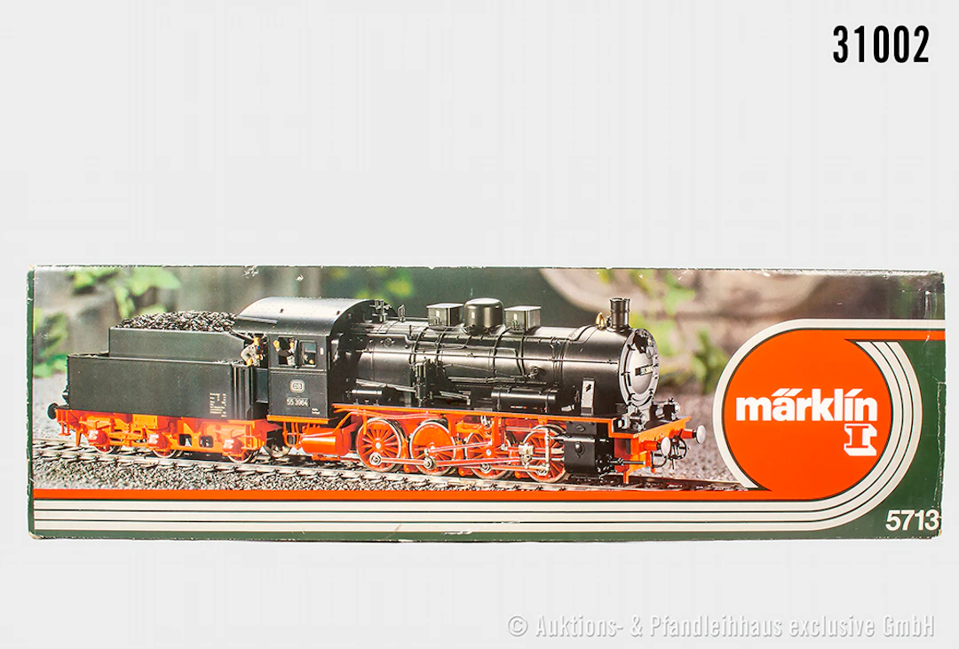 Märklin Spur 1: 5713 Dampflok, DB, BN 553964, Figuren vorhanden, Z 1, OVP