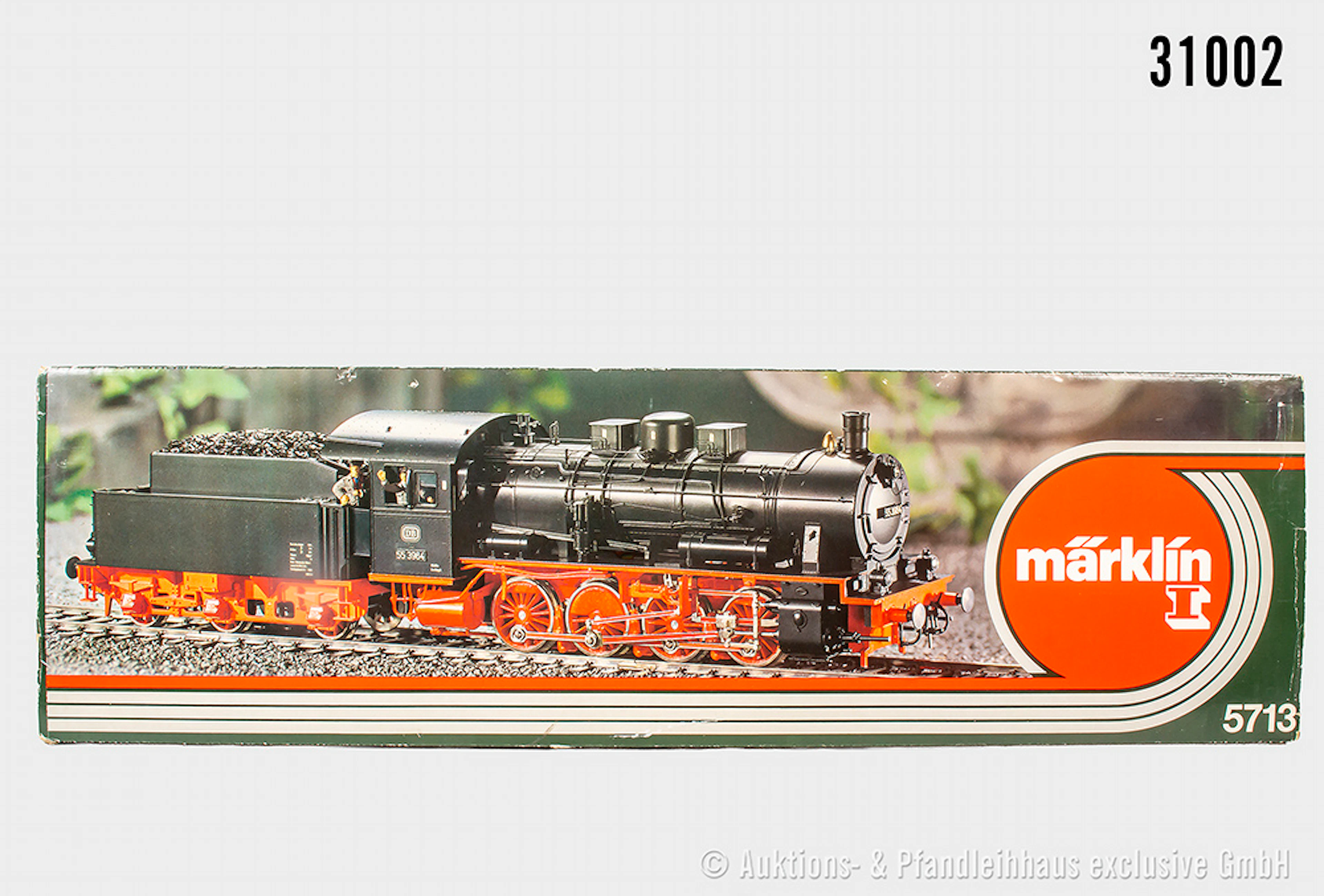 Märklin Spur 1: 5713 Dampflok, DB, BN 553964, Figuren vorhanden, Z 1, OVP